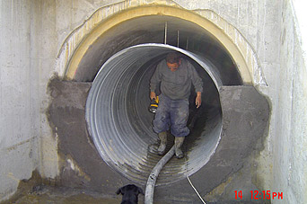 ViaCon Helcor corrugated steel pipe installation technology (concreting) ViaCon Helcor corrugated steel pipe installation technology (concreting)